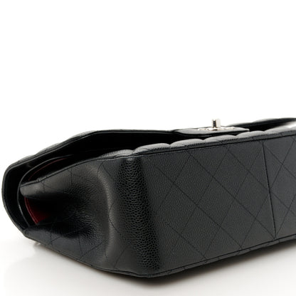 Chanel Caviar Quilted Jumbo Double Flap Black 10 of 11