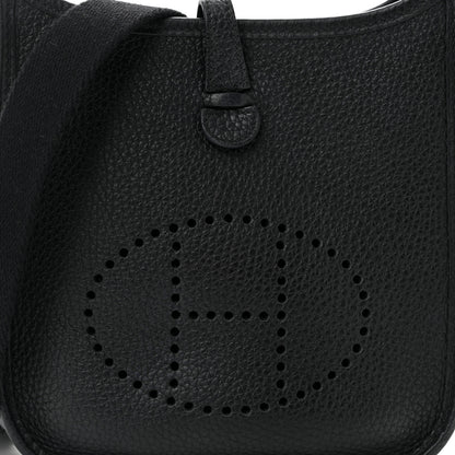 Hermes Taurillon Clemence Evelyne TPM Black 8 of 10