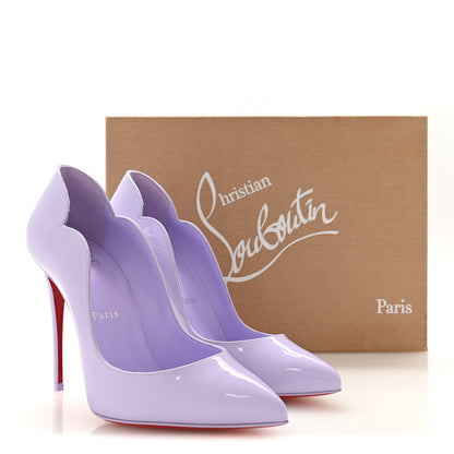 Christian Louboutin Patent Hot Chick 100 Pumps 37 Lilac Smoke 8 of 8