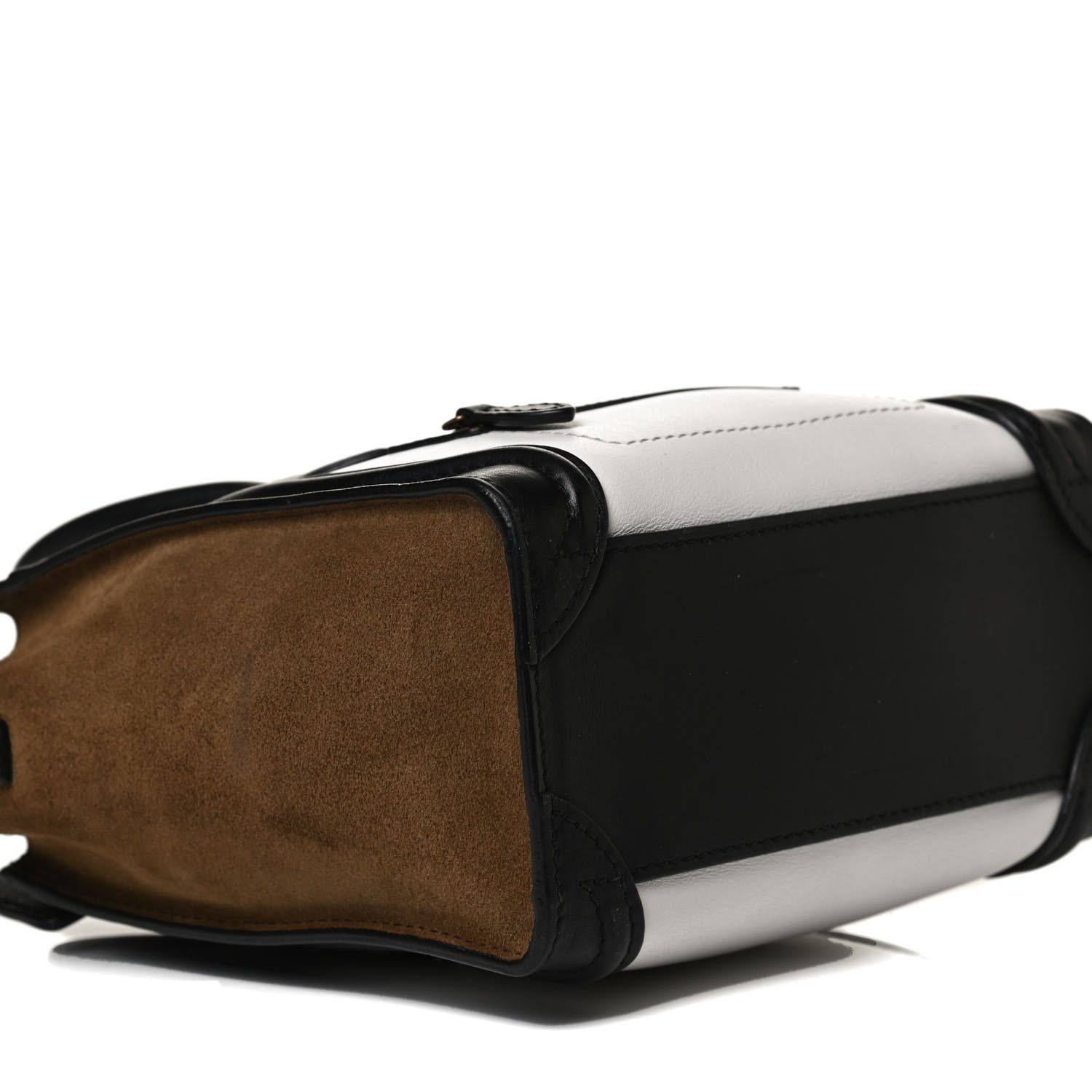 Celine Smooth Calfskin Suede Nano Tri-Color Luggage White 10 of 16