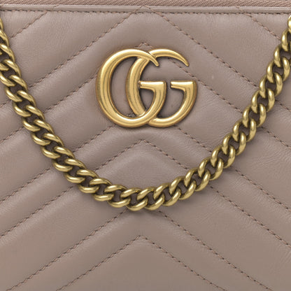 Gucci Calfskin Matelasse Mini GG Marmont Chain Bag Porcelain Rose 13 of 13