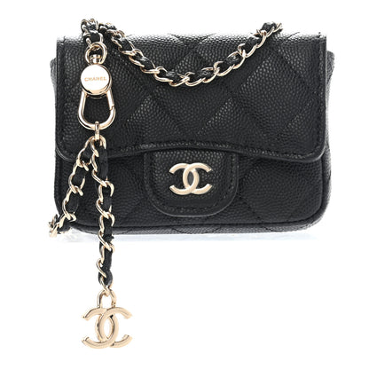 Chanel Caviar Quilted Mini Chain Belt Bag Black 1 of 9