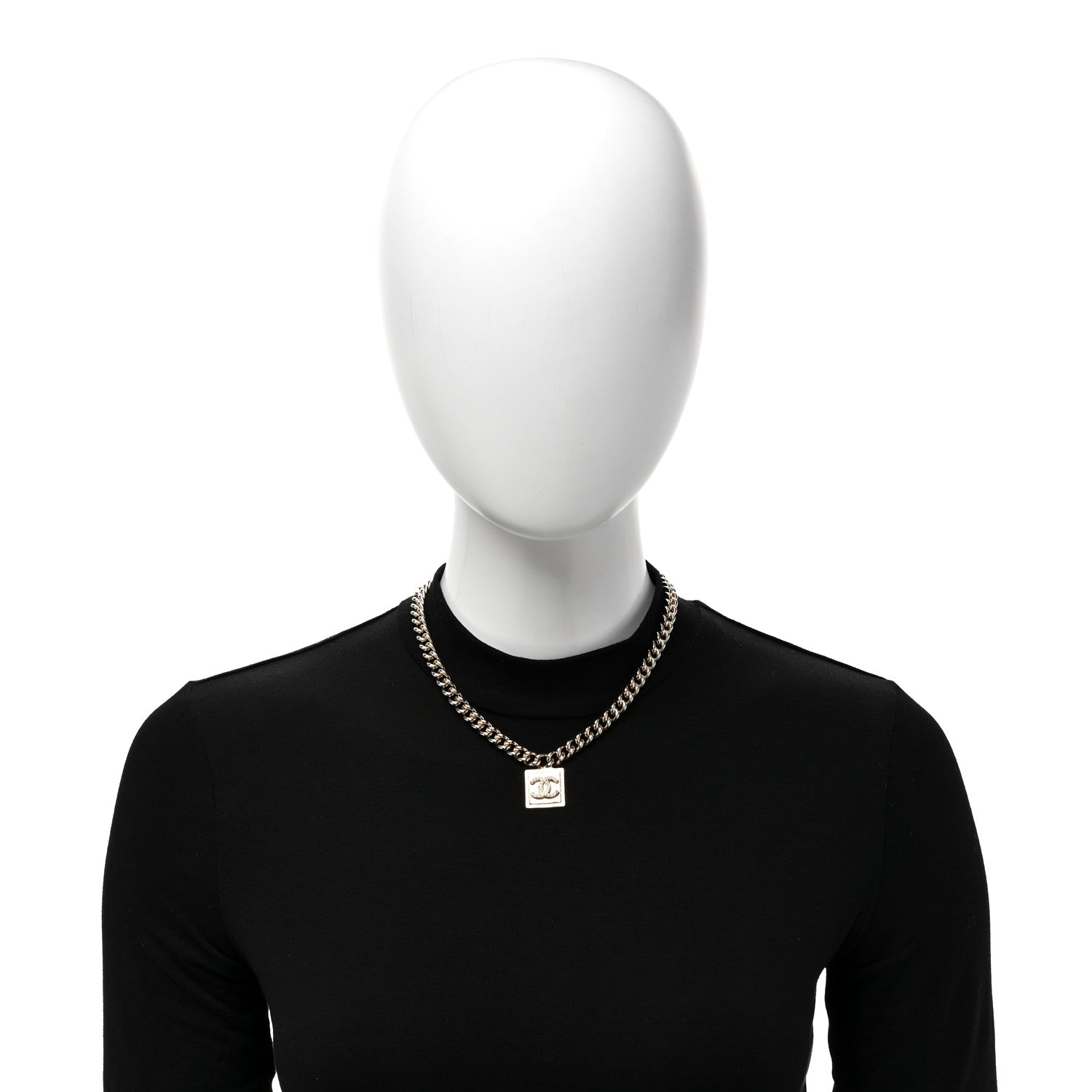 Chanel Metal Crystal CC Choker Gold 2 of 5