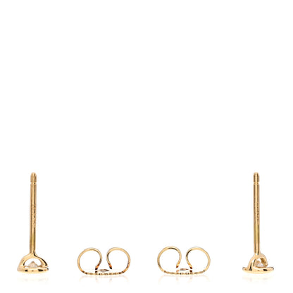 Tiffany 18K Yellow Gold Diamond .16ctw Elsa Peretti Diamonds By The Yard Earrings 3 of 4