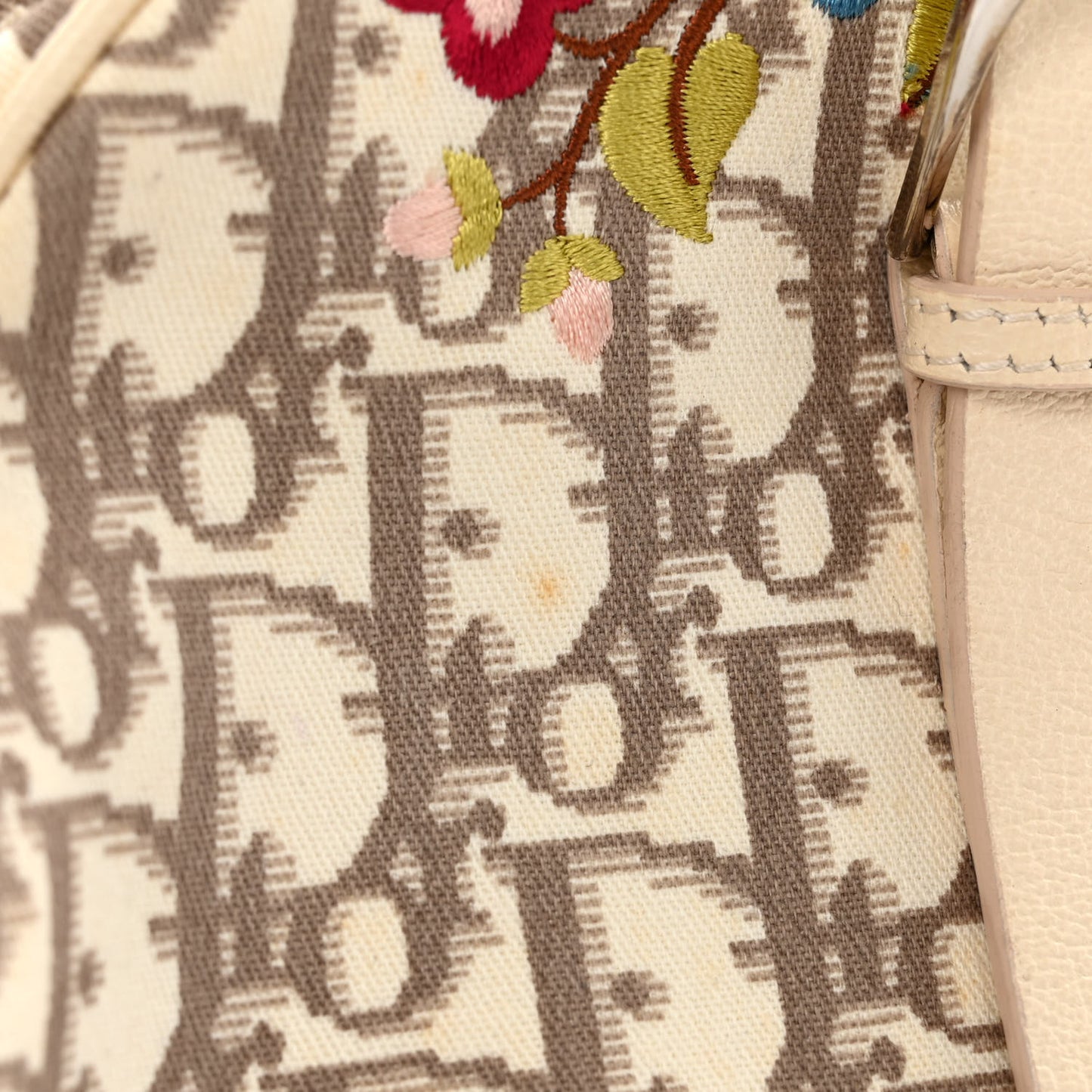 Monogram Vintage Flowers Bowler Beige