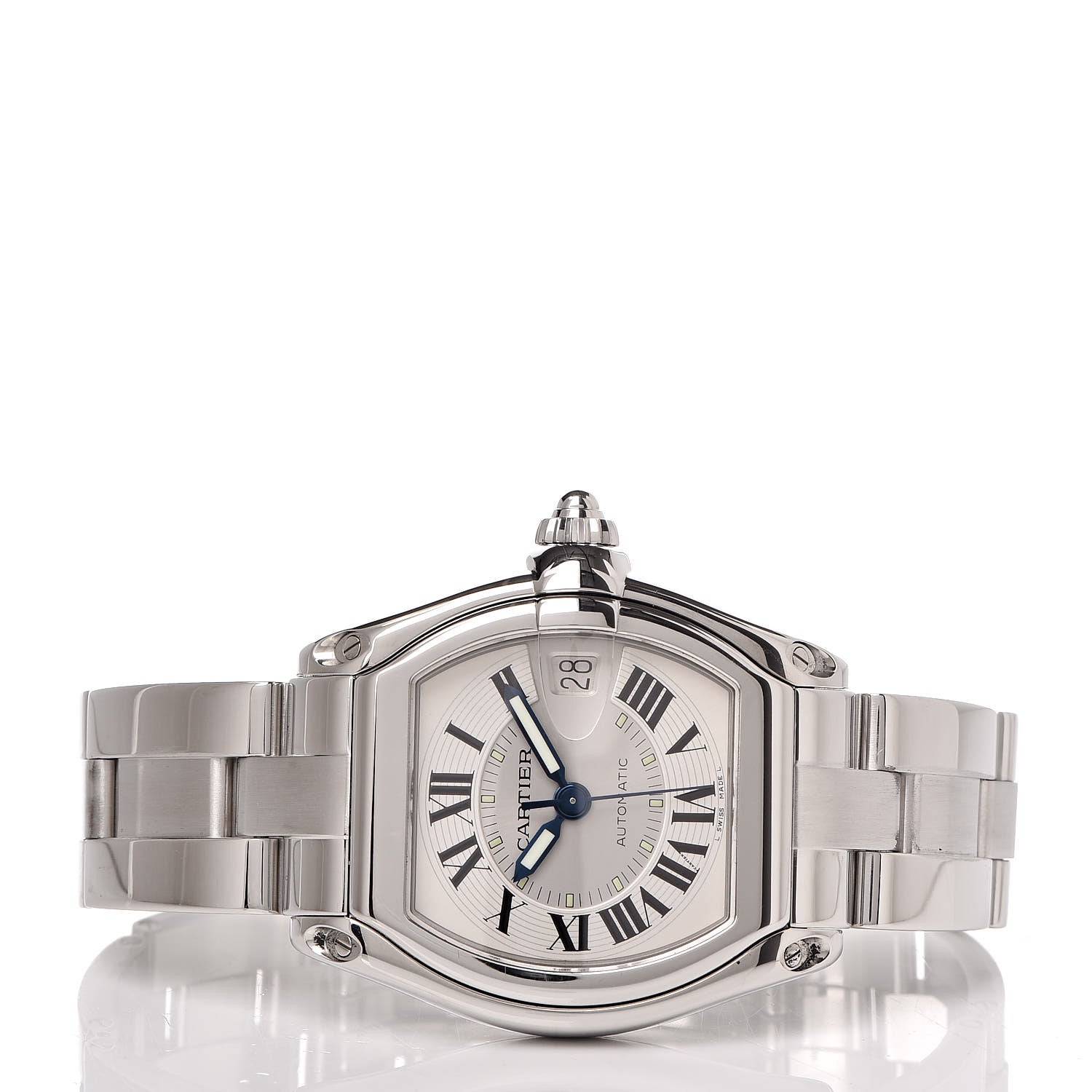 Cartier Stainless Steel 37mm Roadster Automatic Watch 3 of 12