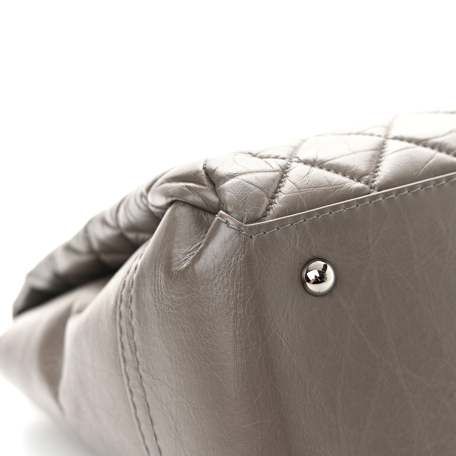 Chanel Aged Calfskin Medium Lady Pearly Flap Grey 12 of 16