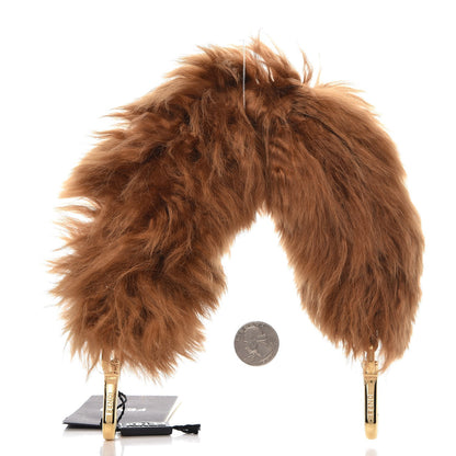 Fendi Alpaca Fur Vitello Dolce Mini Strap You Phosphorus Sand 5 of 6
