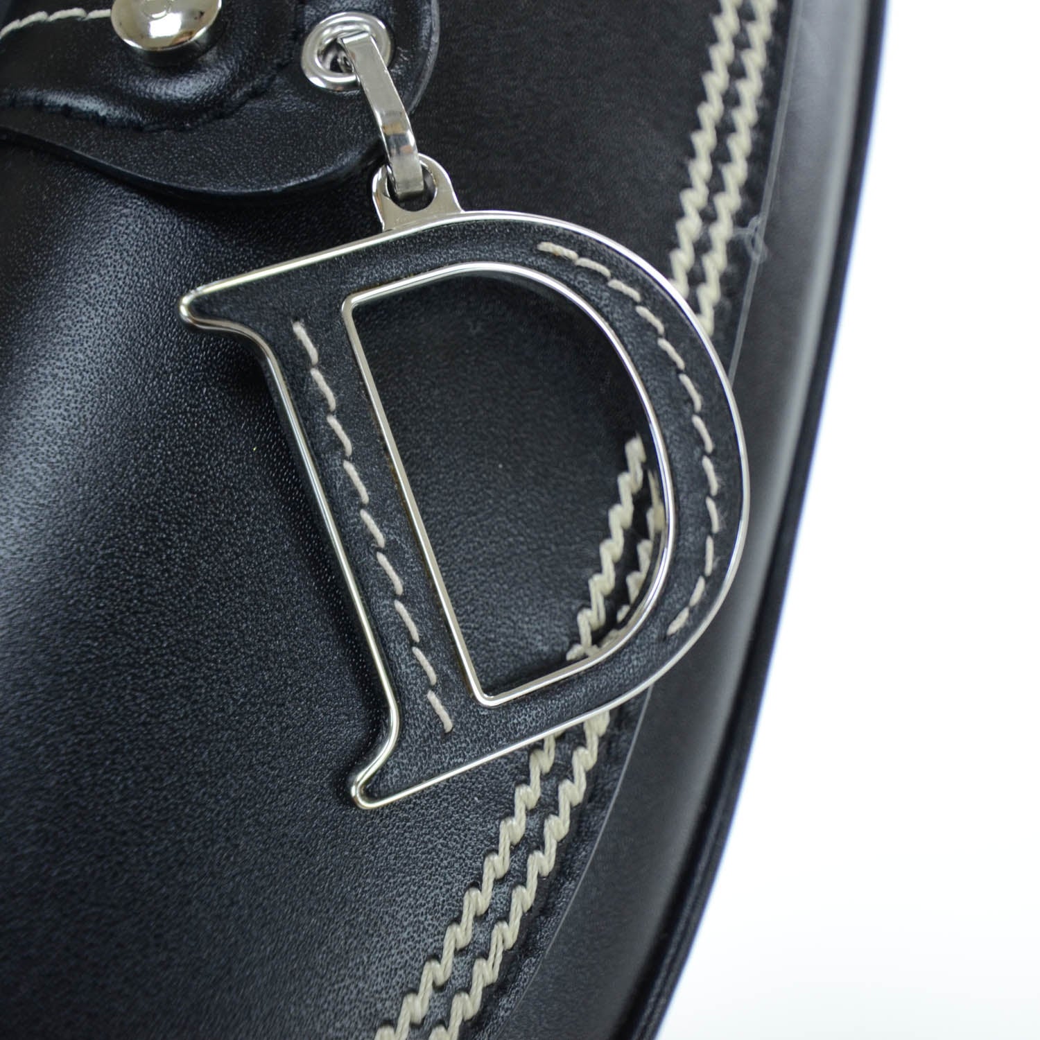 Christian Dior Leather Small Detective Satchel Black 8 of 11