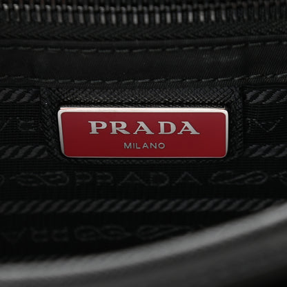 Prada Tessuto Nylon Saffiano Pocket Double Snap Buckle Messenger Shoulder Bag Black 6 of 11