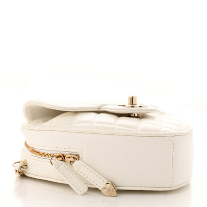Chanel Lambskin Quilted CC In Love Heart Bag White 4 of 11
