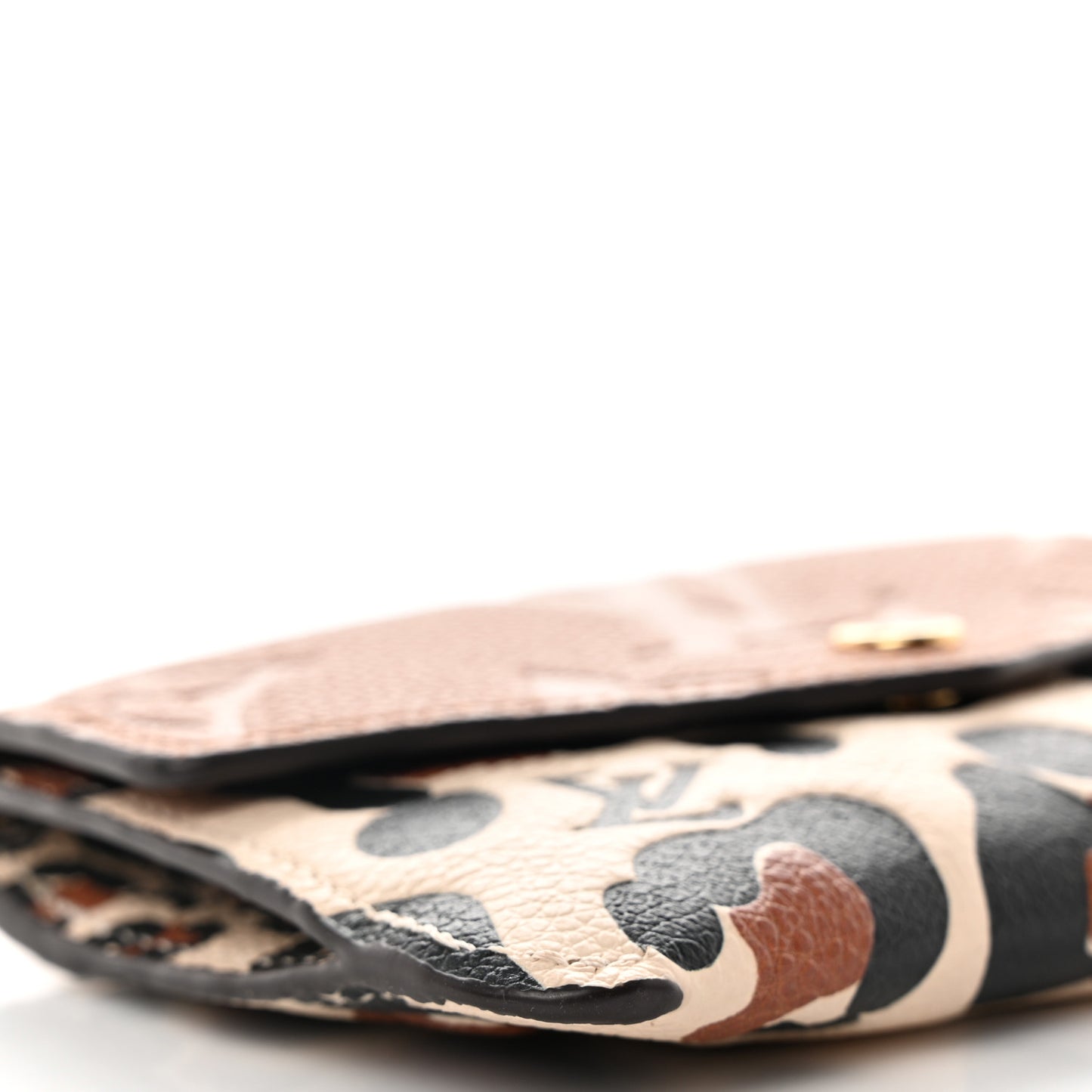 Empreinte Monogram Giant Wild At Heart Key Pouch Caramel