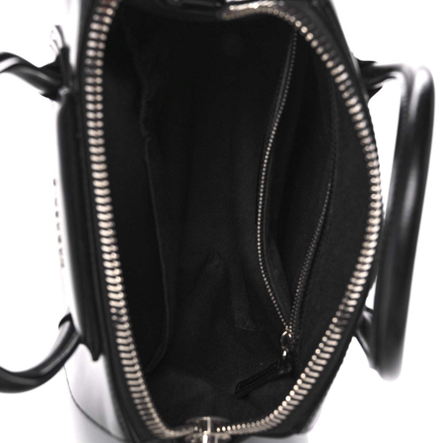 Shiny Lord Calfskin Small Antigona Black