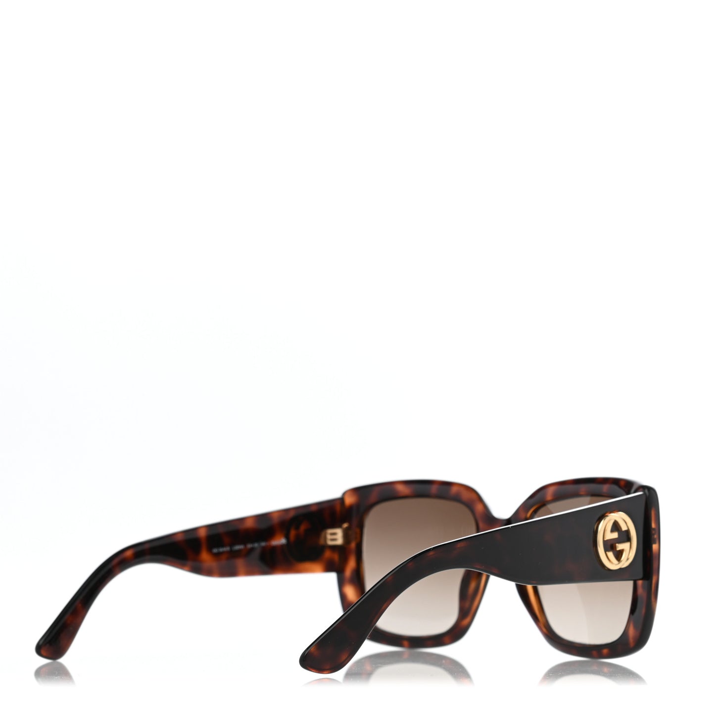 Acetate Square Frame Sunglasses GG 3814S Tortoise