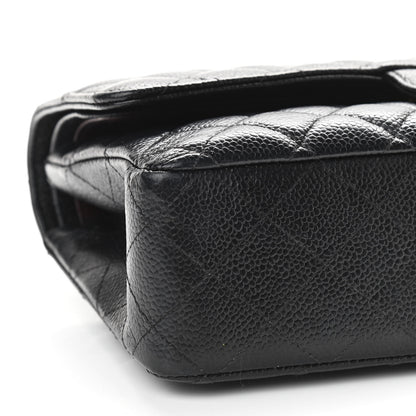 Chanel Caviar Quilted Medium Double Flap Black 9 of 10