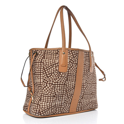 MCM Visetos Medium Liz Reversible Shopper Tote Cognac 6 of 29
