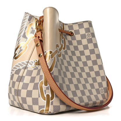 Louis Vuitton Damier Azur Nautical Neonoe MM 3 of 10