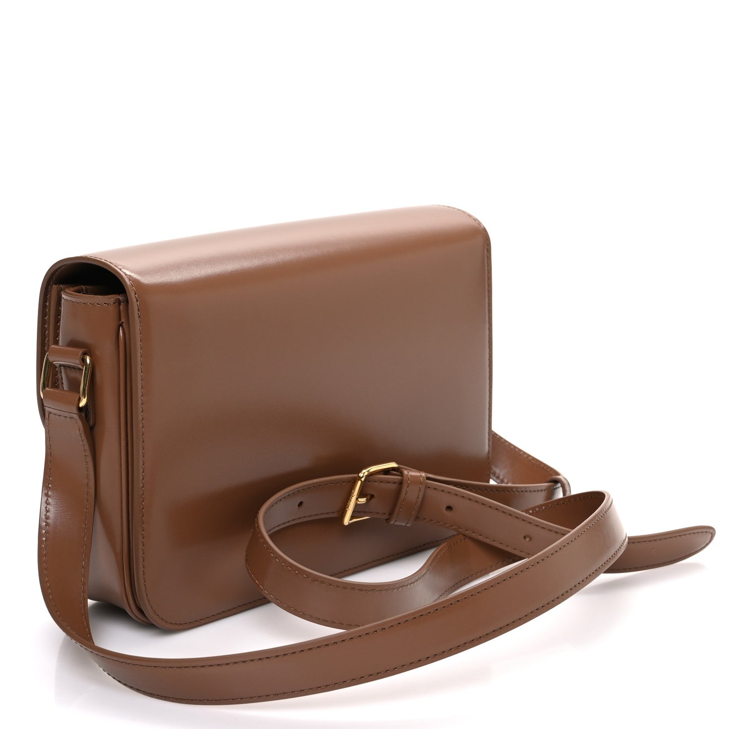 Shiny Calfskin Medium Triomphe Bronze