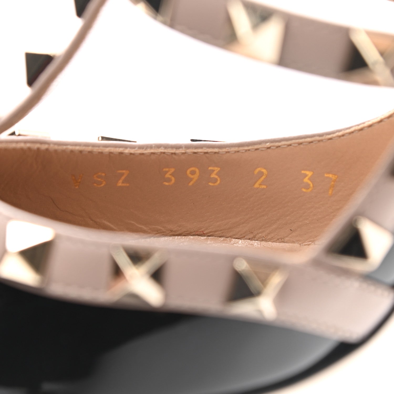 Valentino Garavani Patent Nappa Rockstud Ankle Strap 100mm Pumps 37 Black Poudre 8 of 9