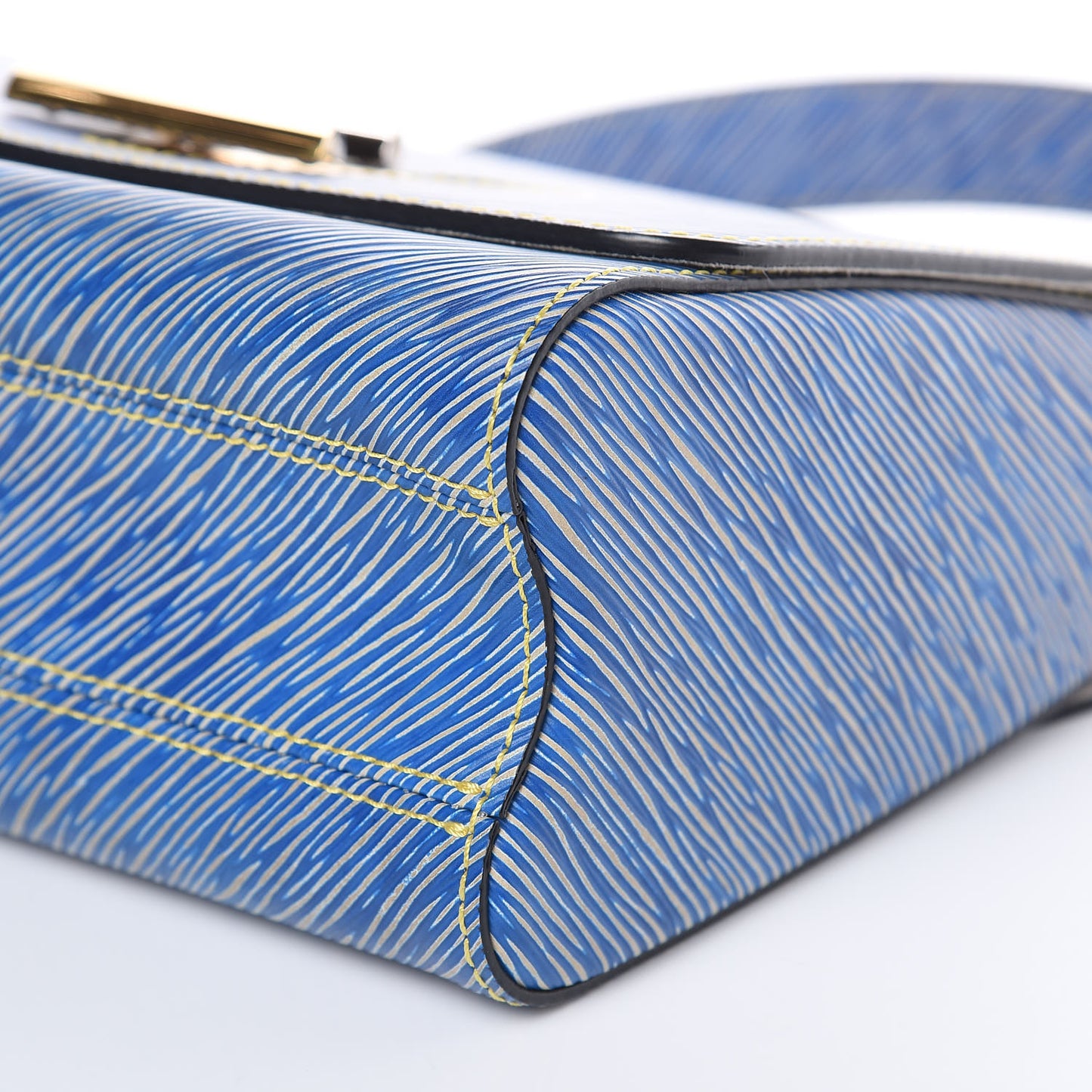 Epi Twist Shoulder Bag MM Denim Light