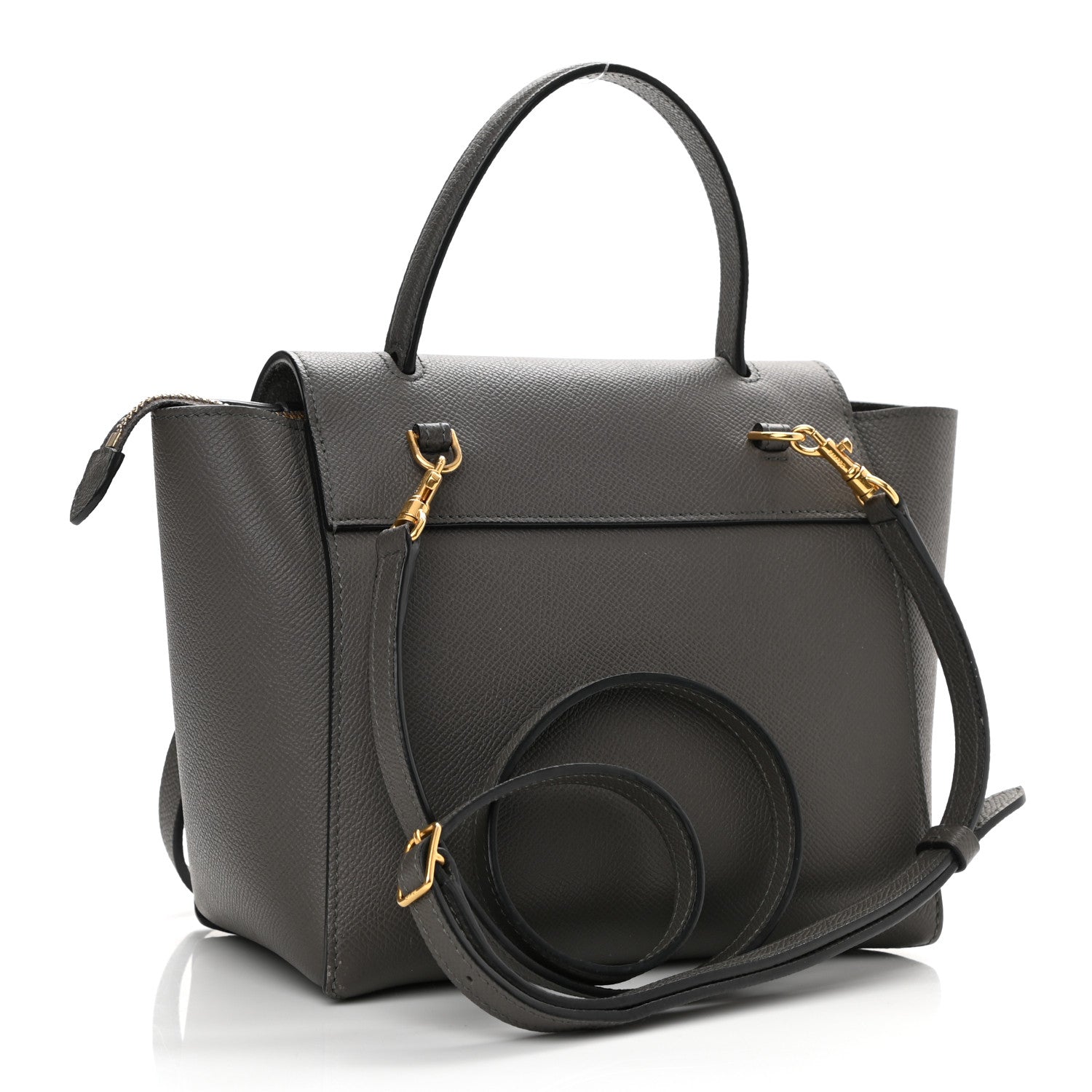 Celine Grained Calfskin Nano Belt Bag Grey 3 of 8