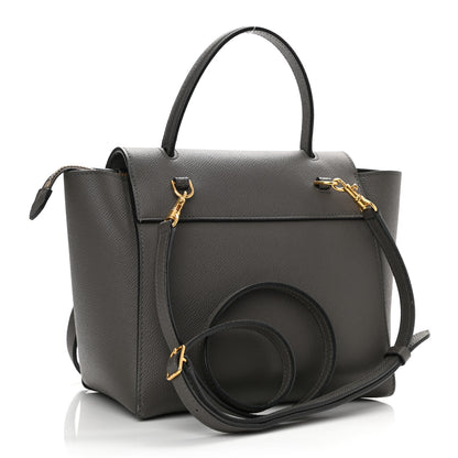 Celine Grained Calfskin Nano Belt Bag Grey 3 of 8