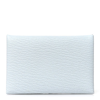 Hermes Chevre Mysore Calvi Card Case Bleu Brume 1 of 8