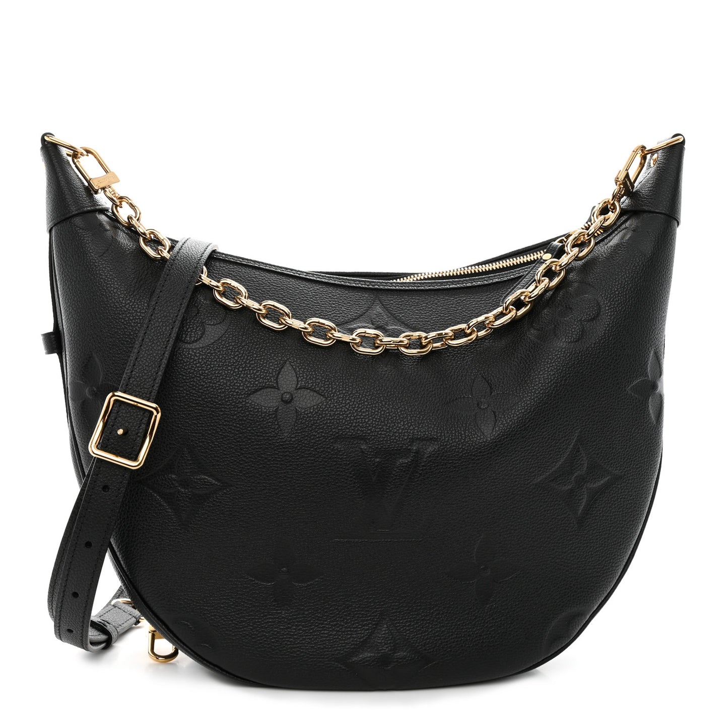 Empreinte Monogram Giant Loop Hobo Black