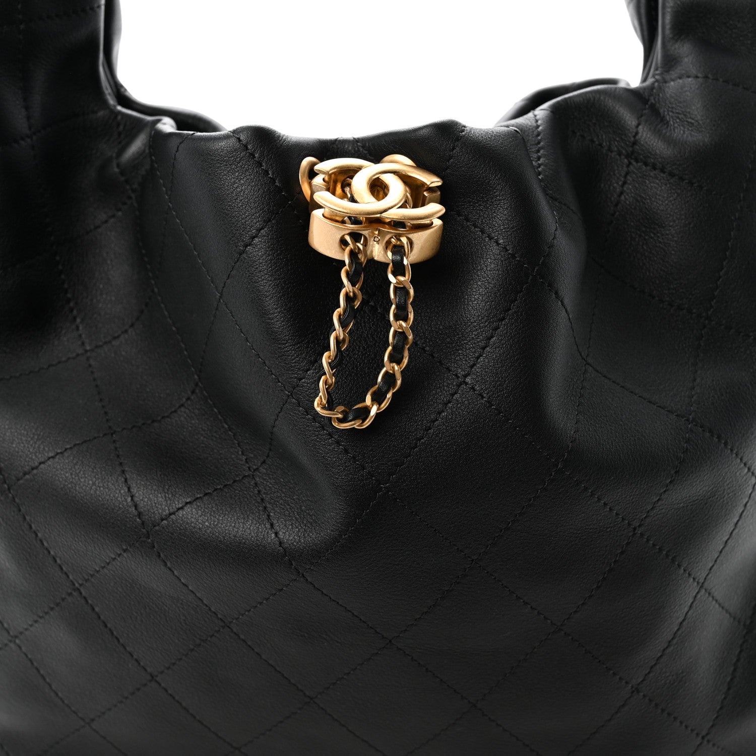 Chanel Calfskin Quilted Maxi Hobo Black 8 of 10
