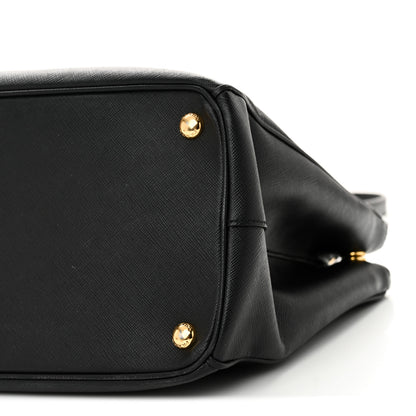 Prada Saffiano Medium Galleria Double Zip Tote Black 9 of 9