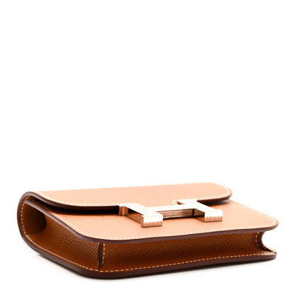 Hermes Epsom Constance Slim Wallet Gold 5 of 10