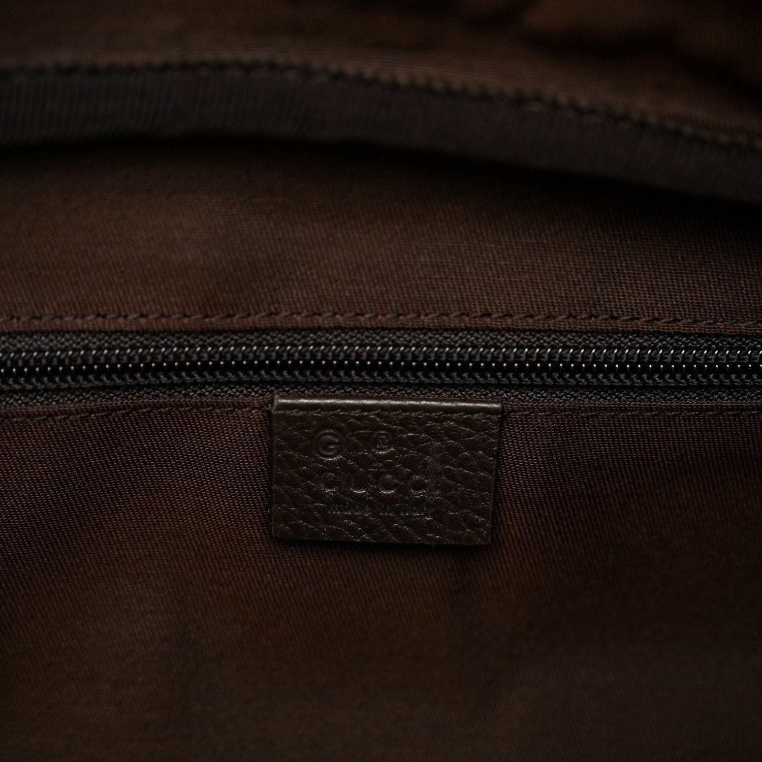 Gucci Monogram Dollar Calfskin Boston Duffle Bag Beige Ebony Testa di Moro Marrone Scuro 5 of 7