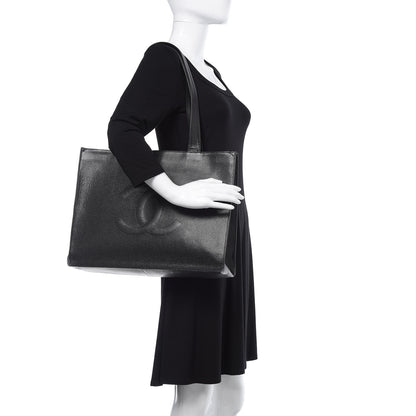 Chanel Caviar CC Tote Black 2 of 11