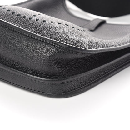 Hermes Taurillon Clemence Evelyne III PM Black 10 of 10