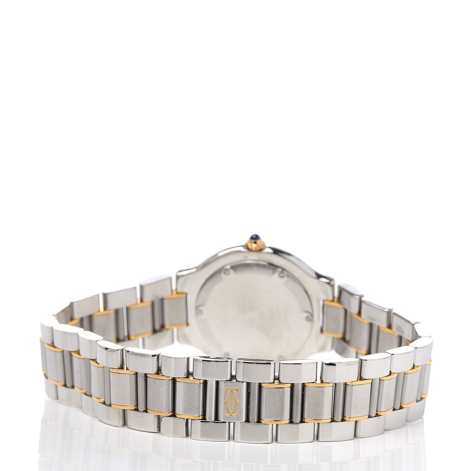 Cartier Stainless Steel 18K Yellow Gold 31mm Must De 21 Quartz Watch 4 of 7