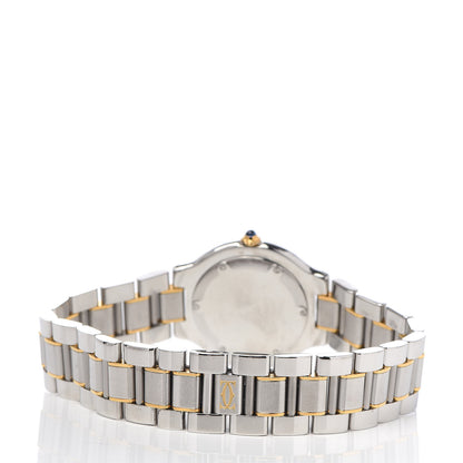 Cartier Stainless Steel 18K Yellow Gold 31mm Must De 21 Quartz Watch 4 of 7