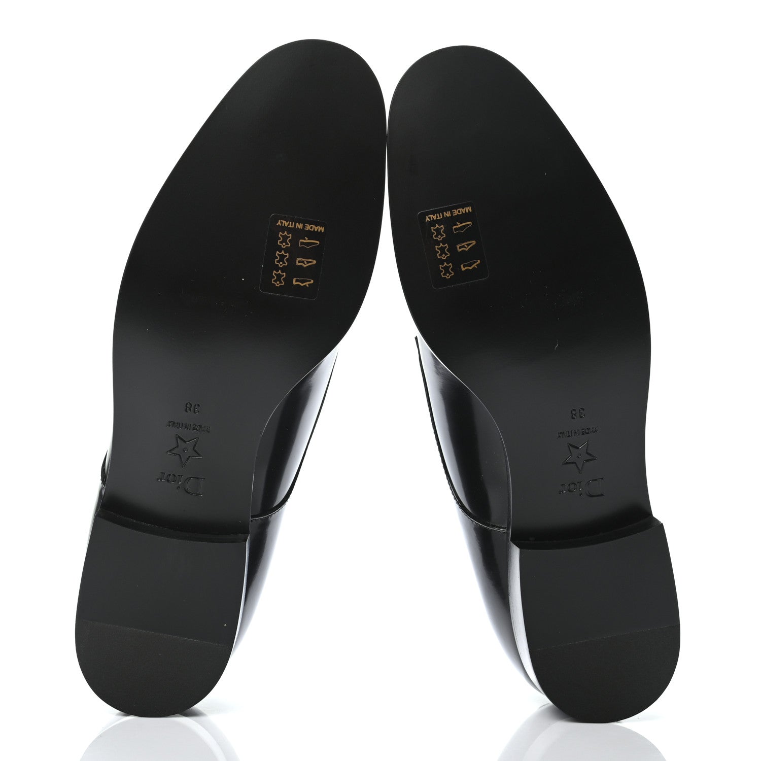 Christian Dior Patent Lace Up Oxford Loafers 38 Black 6 of 8