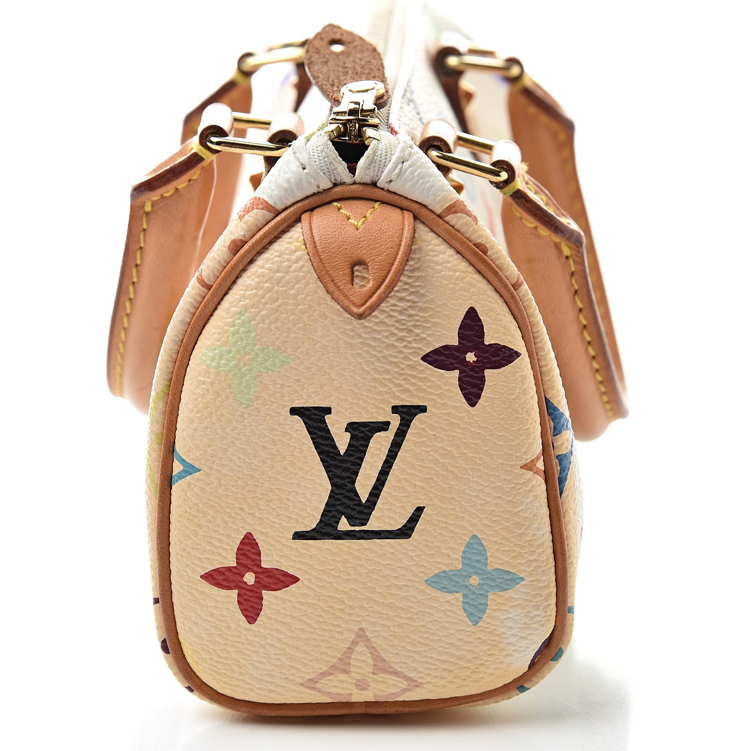 Louis Vuitton Monogram Multicolor Mini Sac HL Speedy White 8 of 11