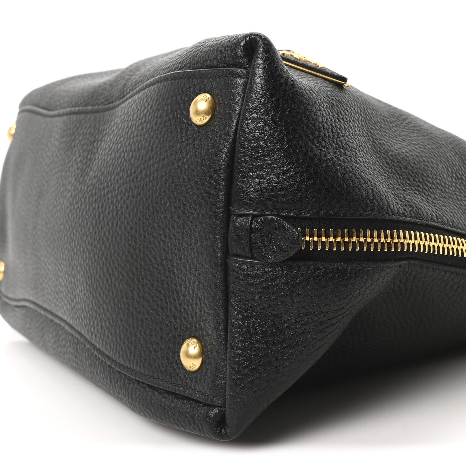 Prada Vitello Daino Side Zip Hobo Black 10 of 10