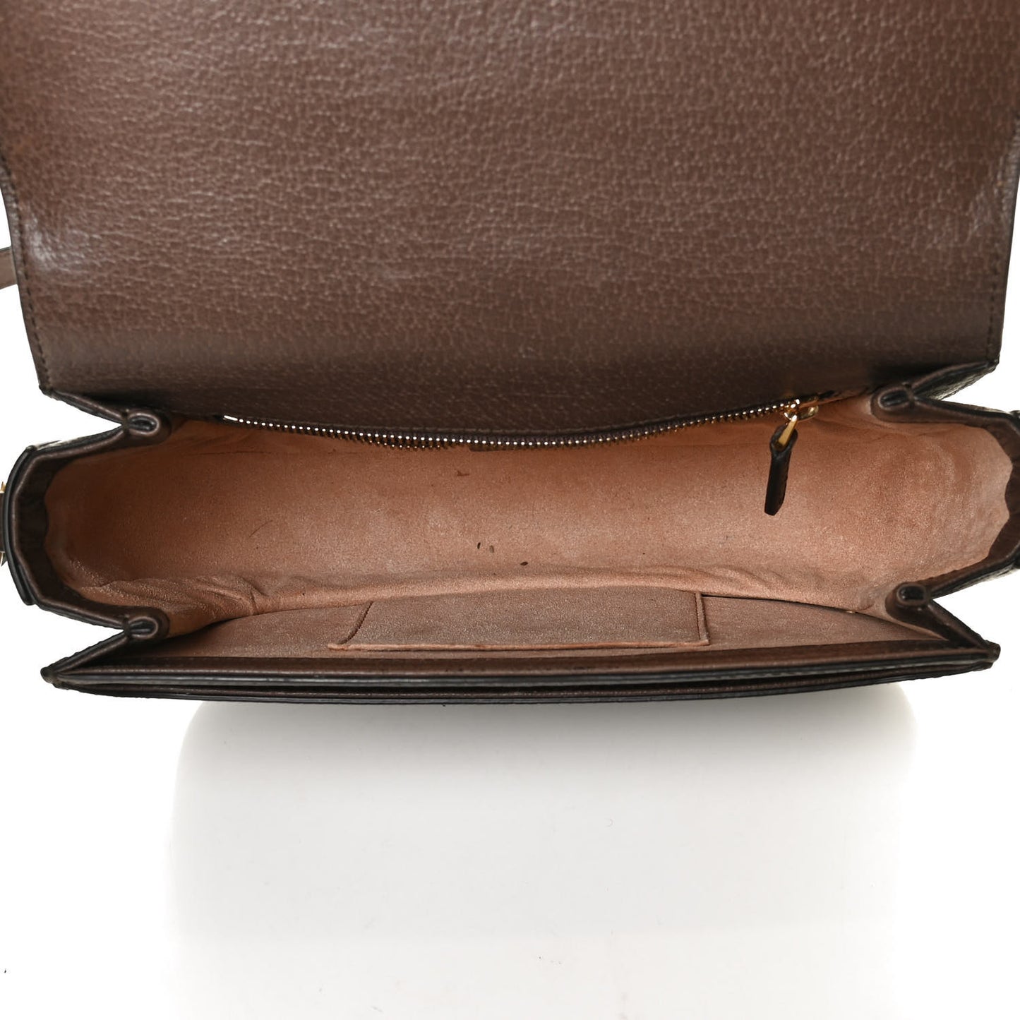 GG Supreme Monogram Web Small Ophidia Flap Messenger Bag Brown