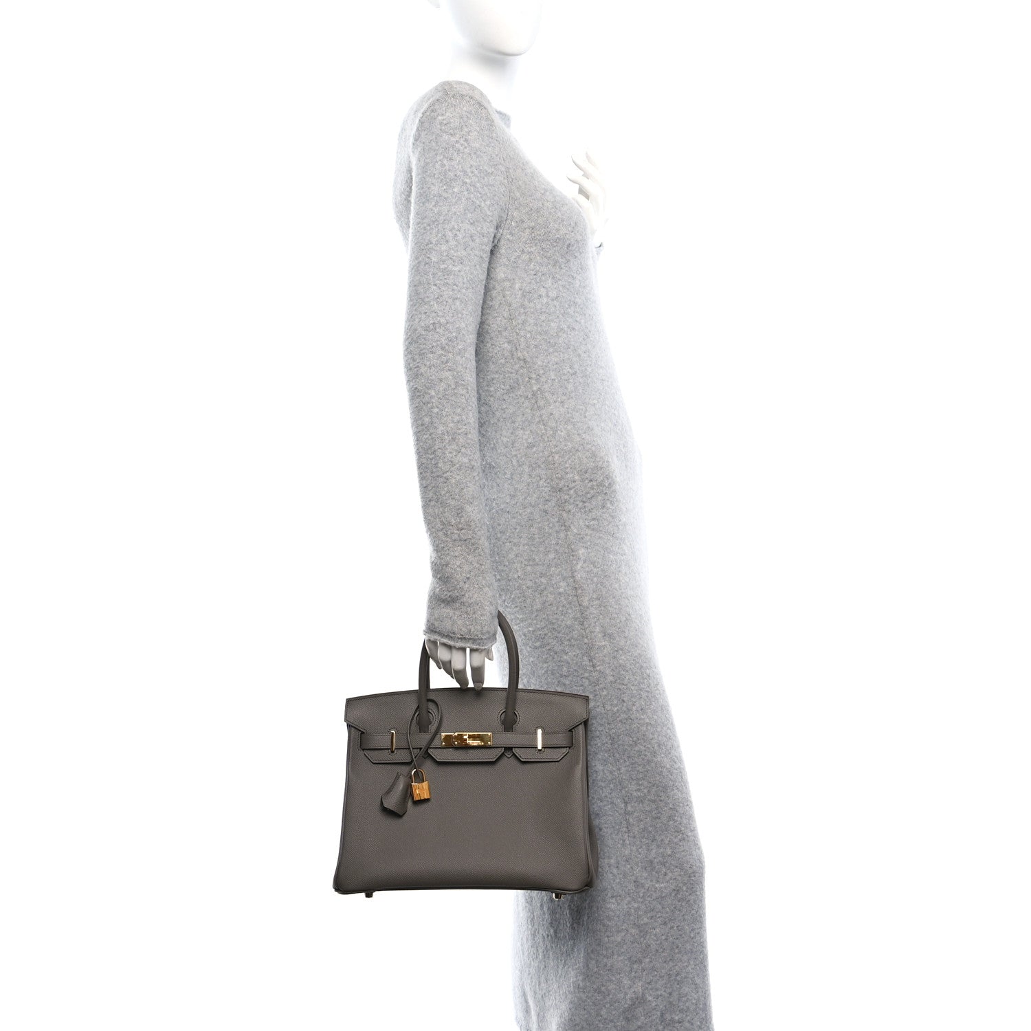 Hermes Epsom BIRKIN 30 Etain 2 of 12