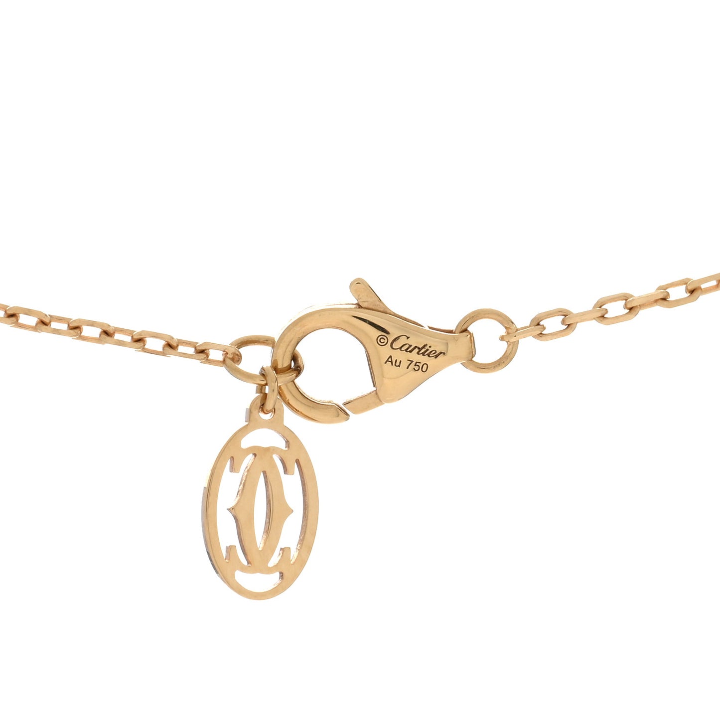 18K Yellow Gold Diamond Juste Un Clou Pendant Necklace