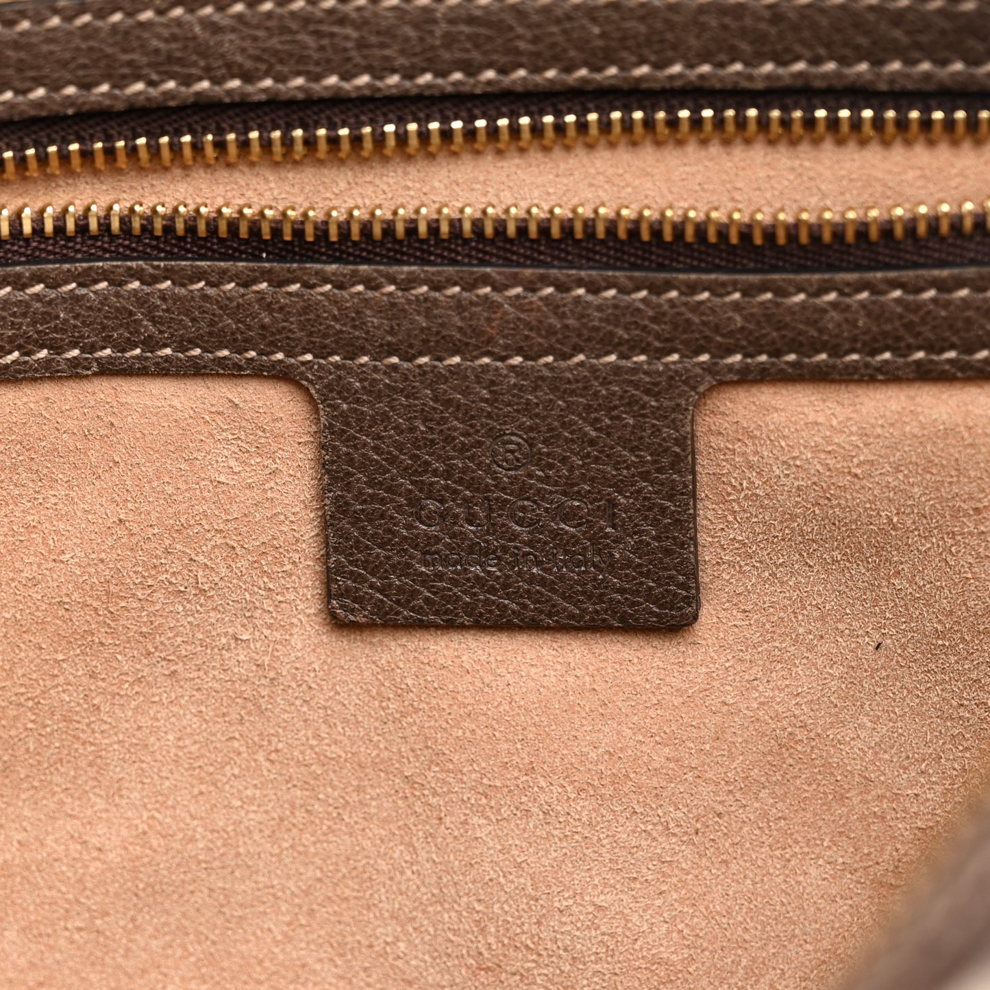 GG Supreme Monogram Web Small Ophidia Shoulder Bag Brown