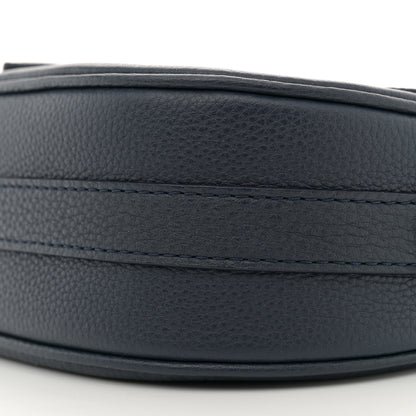 Louis Vuitton Grained Calfskin LV Pont 9 Soft MM Bleu Marine 9 of 10
