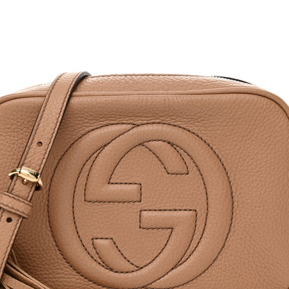 Gucci Pebbled Calfskin Small Soho Disco Bag Camelia 8 of 13