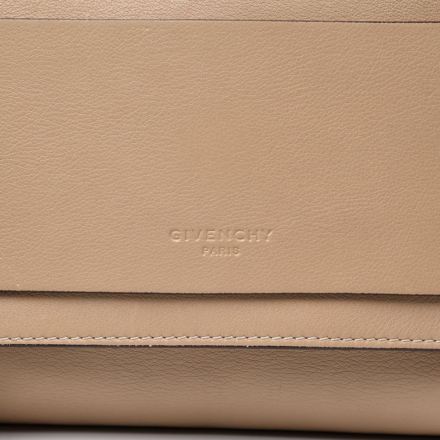 Calfskin Flat Evening Clutch Beige