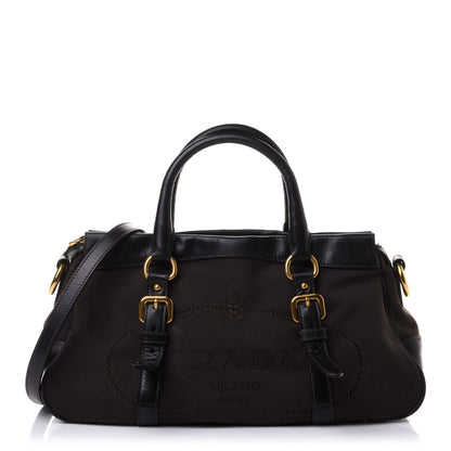 Prada Jacquard Logo Tote Corda Bruciato 1 of 12