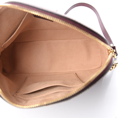 Gucci Textured Calfskin Web Small Ophidia Dome Shoulder Bag Vintage Bordeaux 4 of 9