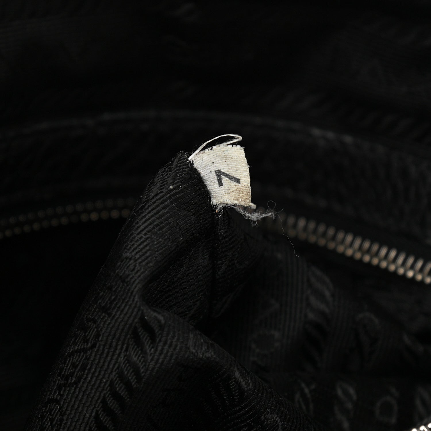 Prada Vitello Daino Print Logo Bowler Black 6 of 15