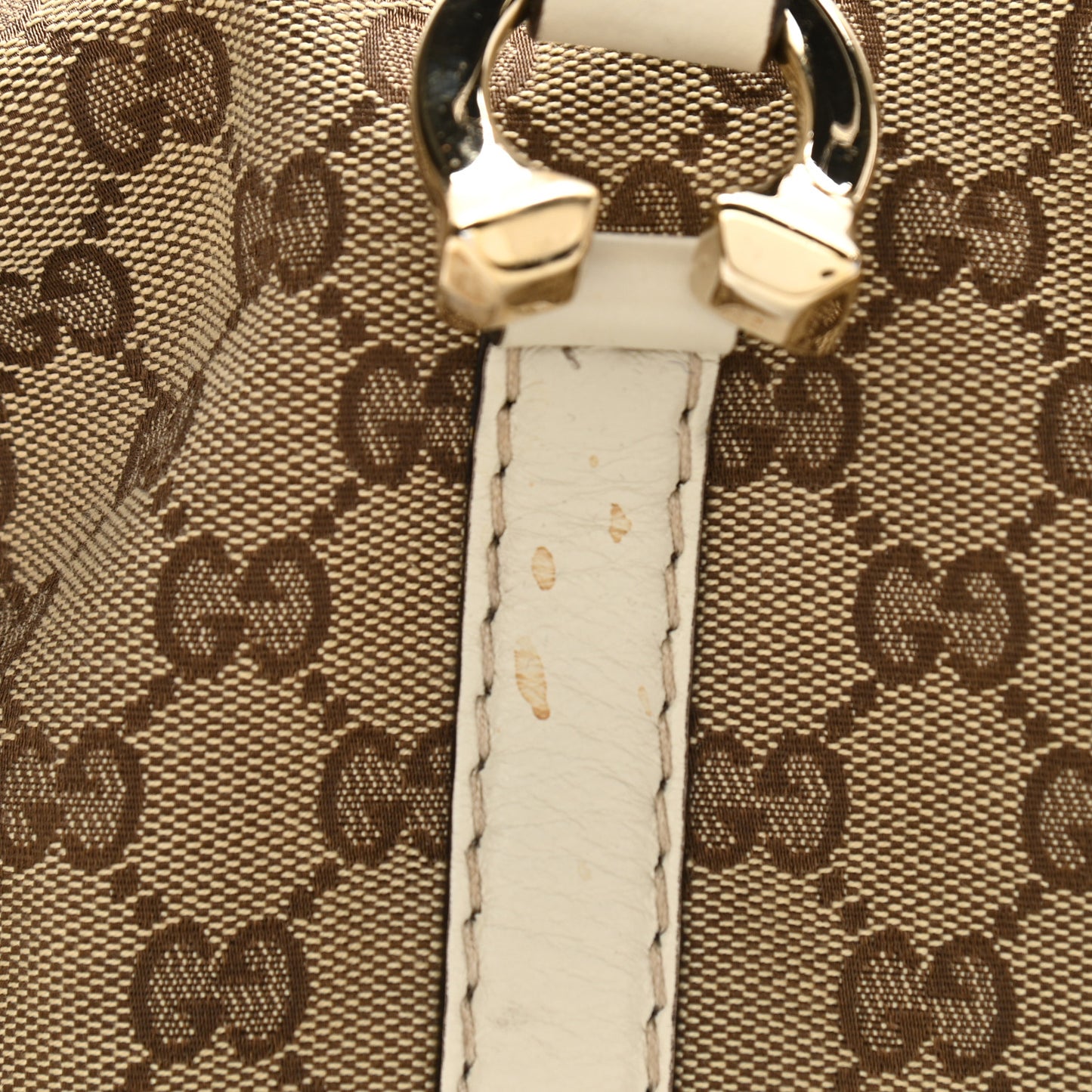 Monogram Equestrian Horseshoe Bowler White